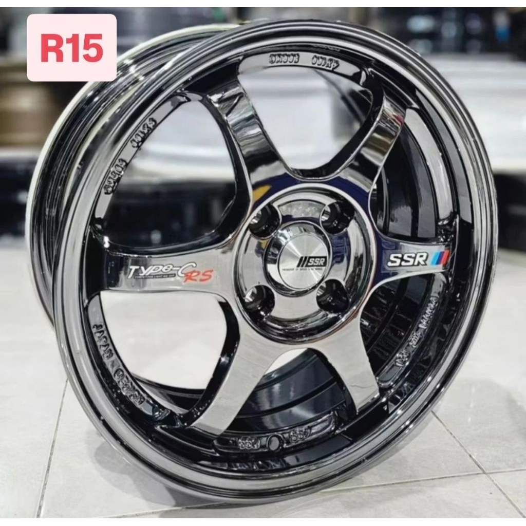 Velg SSR Type C R15 Black Chrome R15 4x100
