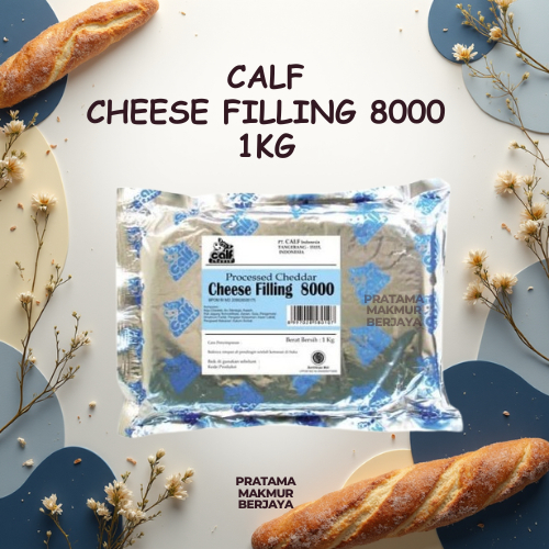 CALF Cheese Filling 8000 Manis Rasa Keju Isian Roti Cemilan 1kg