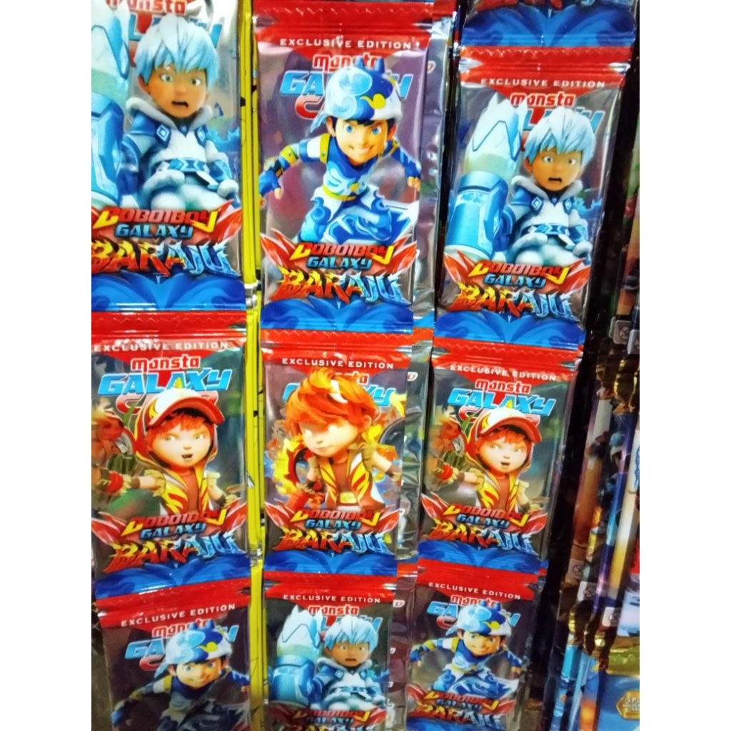 mainan viral trading card boboiboy/kartu boboiboy galaxy monsta
