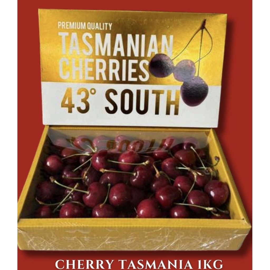 Cherry Tasmania 1kg Medan / Parcel Buah Medan (HANYA Delivery Instant)