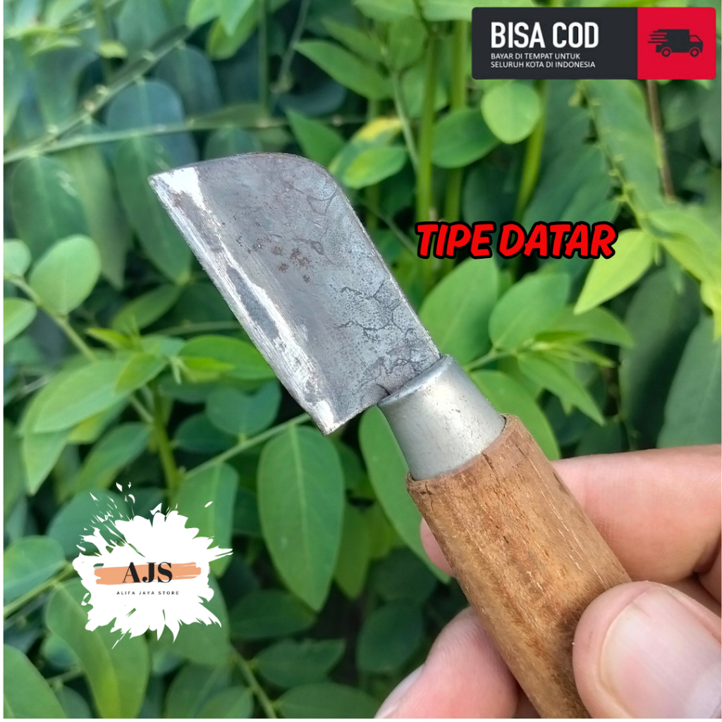 TIPE DATAR Pisau Stek Okulasi Tanaman Bonsai Super Tajam - Pisau Serut Bambu Layang Layang - Pisau B