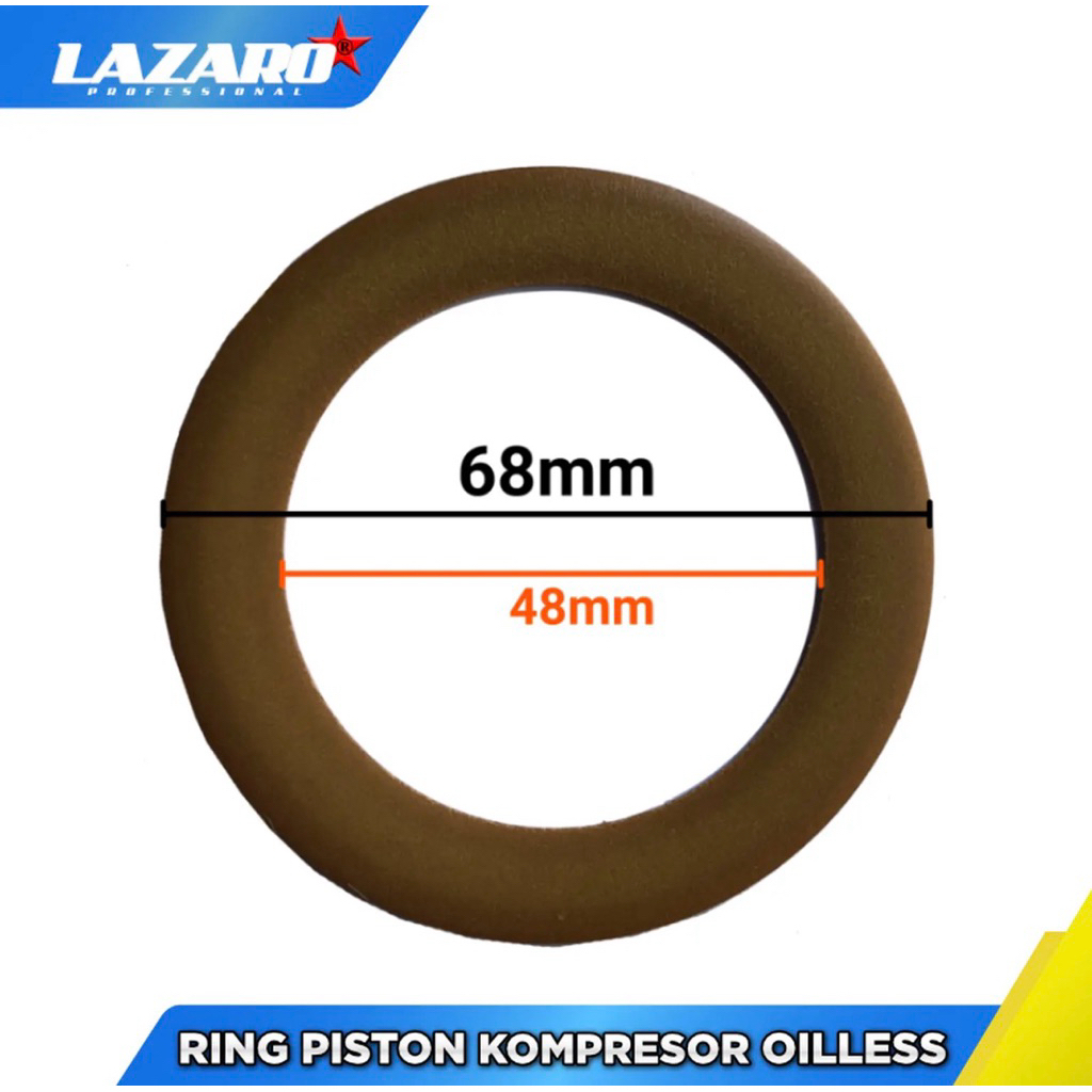 LAZARO ring piston kompresor oilless seal membran kompresor oilless