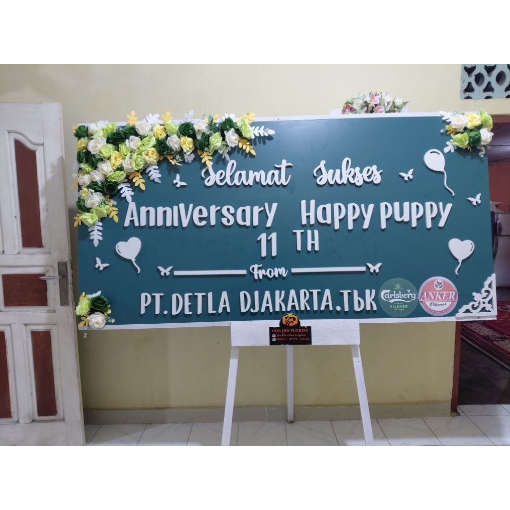 Rental/Sewa Papan Bunga Rustic Pekanbaru