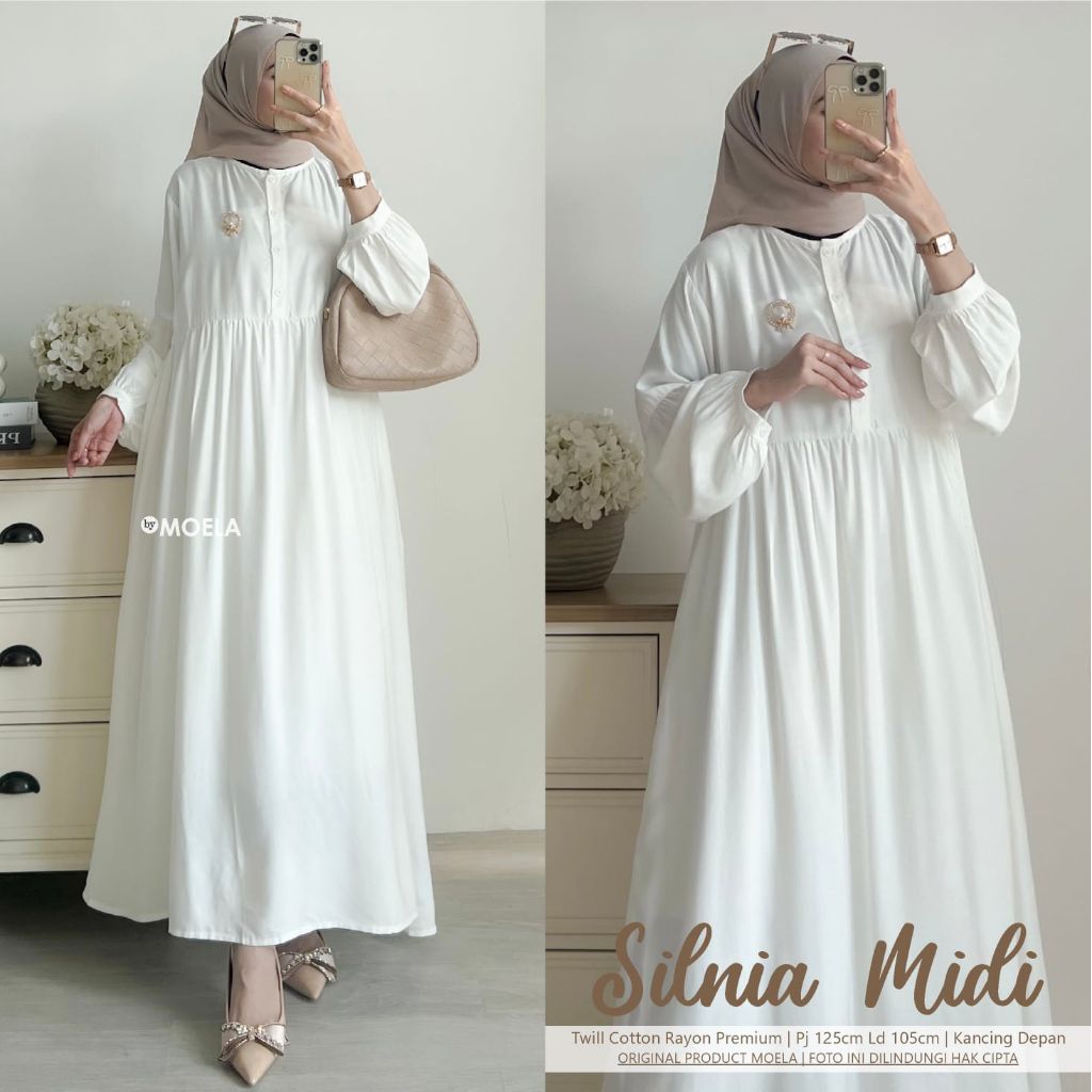 Silnia Dress Polos By Moela