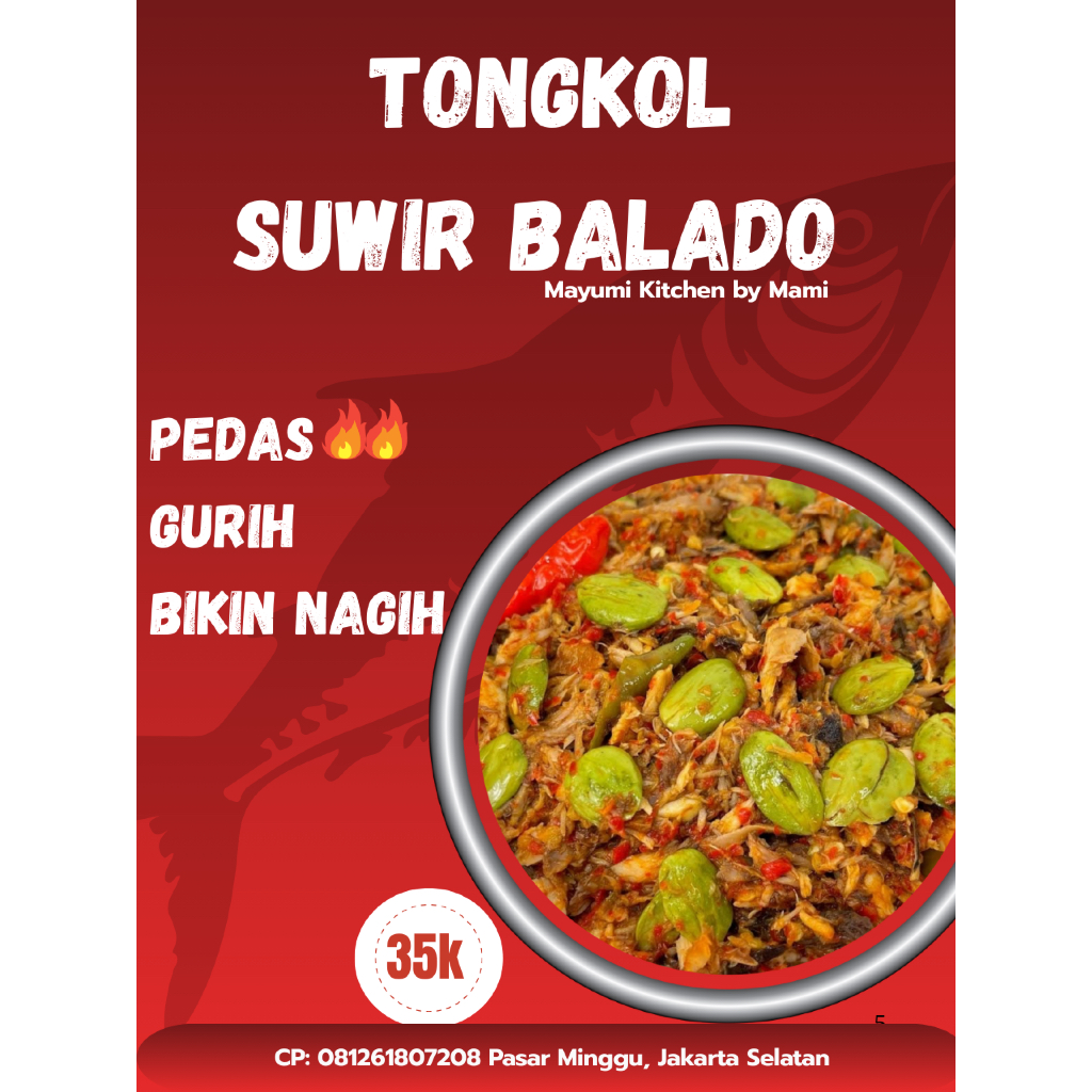 Ikan Tongkol Suwir Pete Pedes