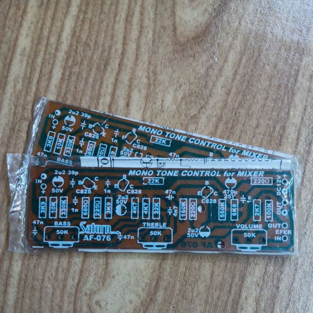 PCB SATURN AF-076 - MONO TONE CONTROL FOR MIXER