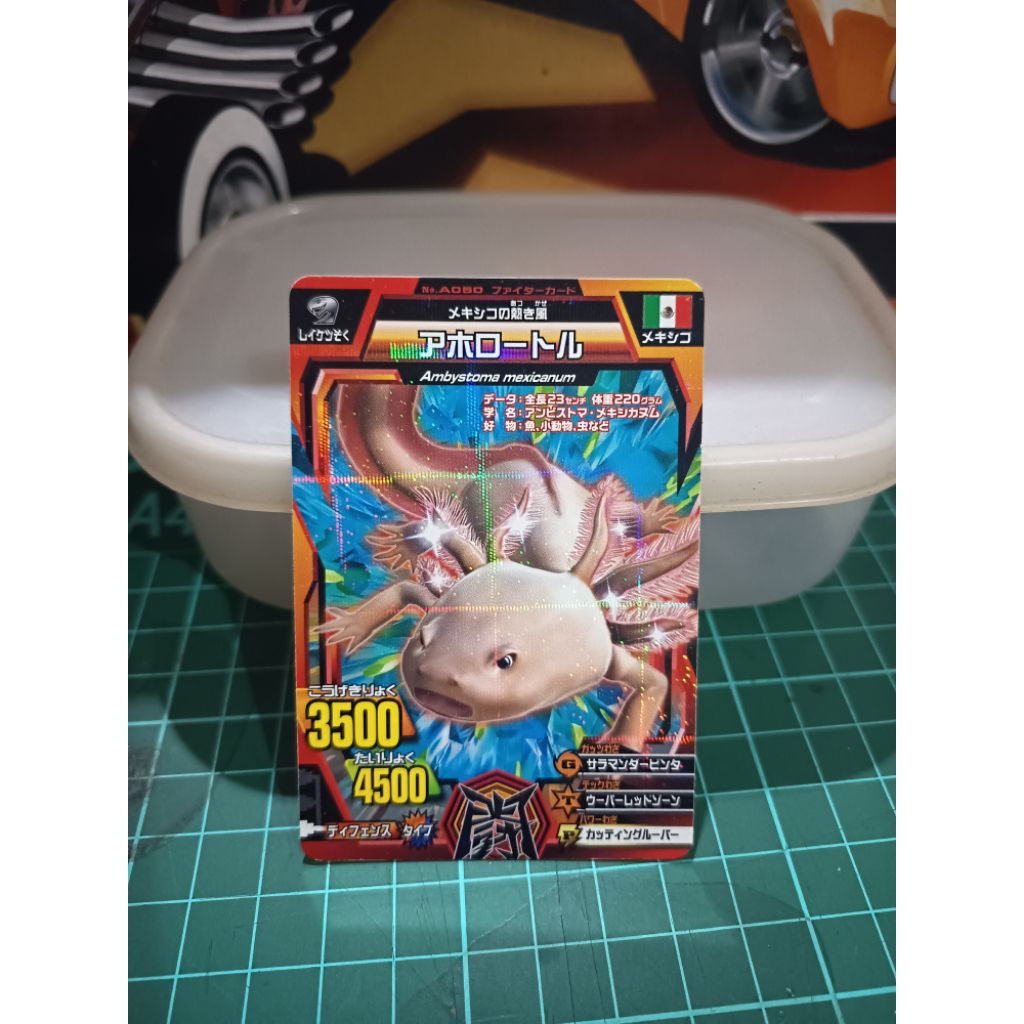 kartu animal kaiser strong card axolotl japan