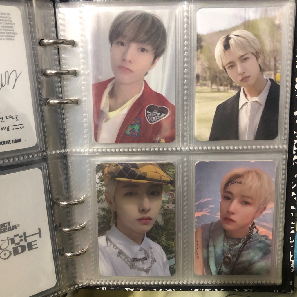 WTS (want to sale) pc/photocard nct official renjun jewel case universe pizza, pc renjun flipbook, p