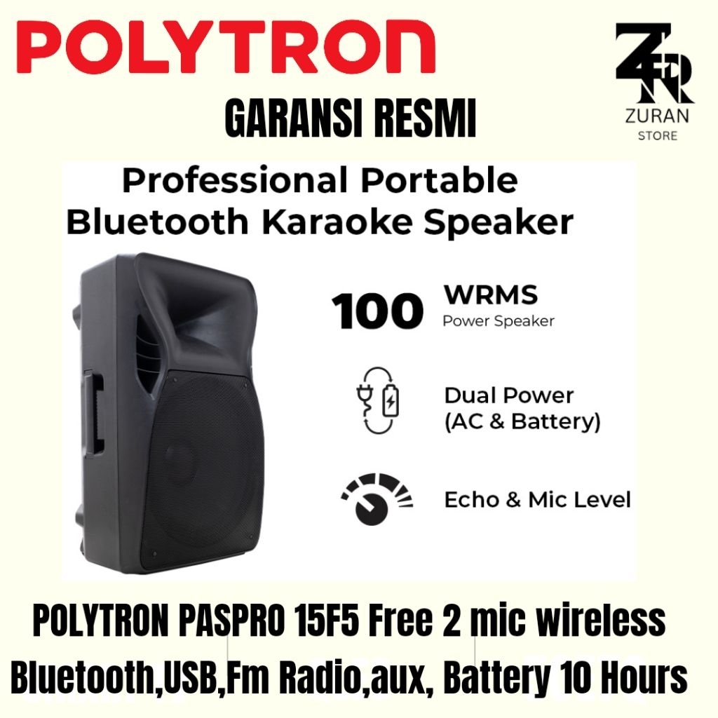 POLYTRON PASPRO 15F5 / PASPOR 15F5 SPEAKER PORTABLE
