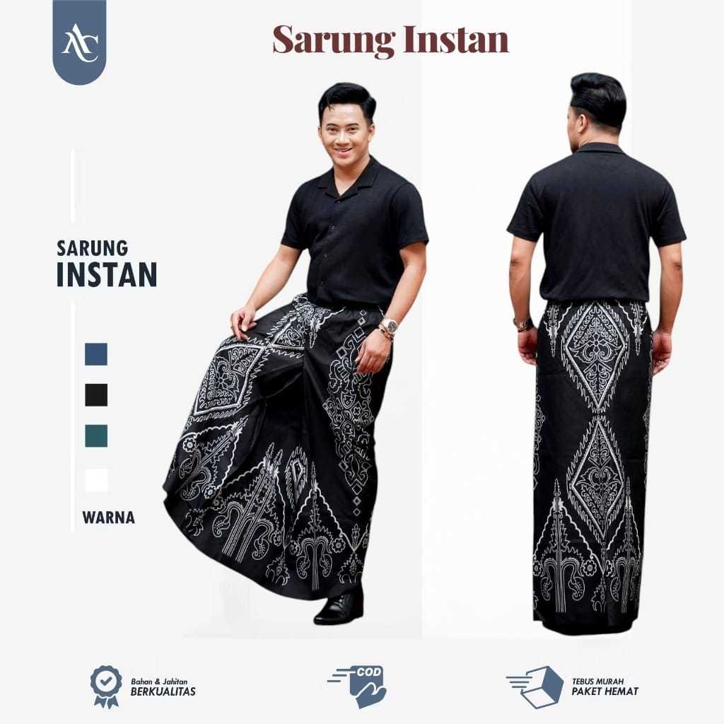 SARUNG INSTAN DEWASA santri/santriwati  Sarung Instan Pria Dewasa  Sarung Batik Pria Dewasa  Wadimor