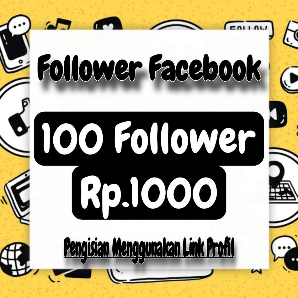 FOLLOWER FACEBOOK AKTIF FANSPAGE & PROFIL PERMANEN