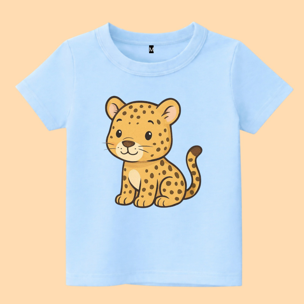 Baju kaos anak macan tutul
