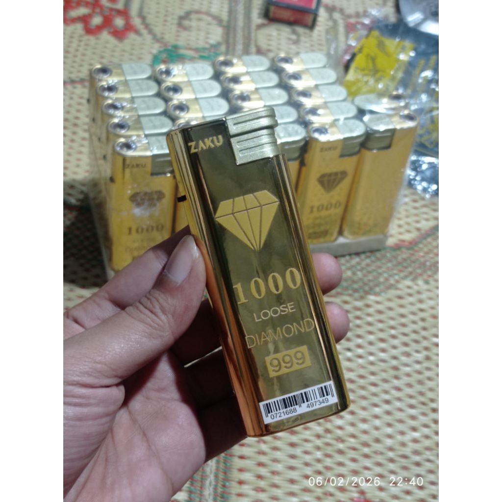 KOREK JUMBO API BARA ZAKU DIAMOND ZK 551GD BODY METAL MEWAH BERKUALITAS TINGGI