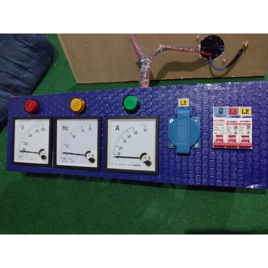 panel listrik 1phase tanpa box 3u siap pakai