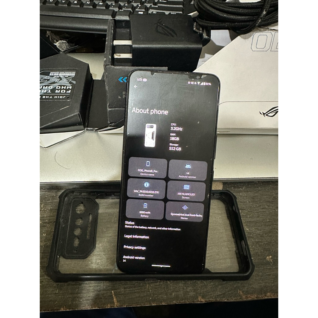 Asus ROG 6 PRO 18/512 GB