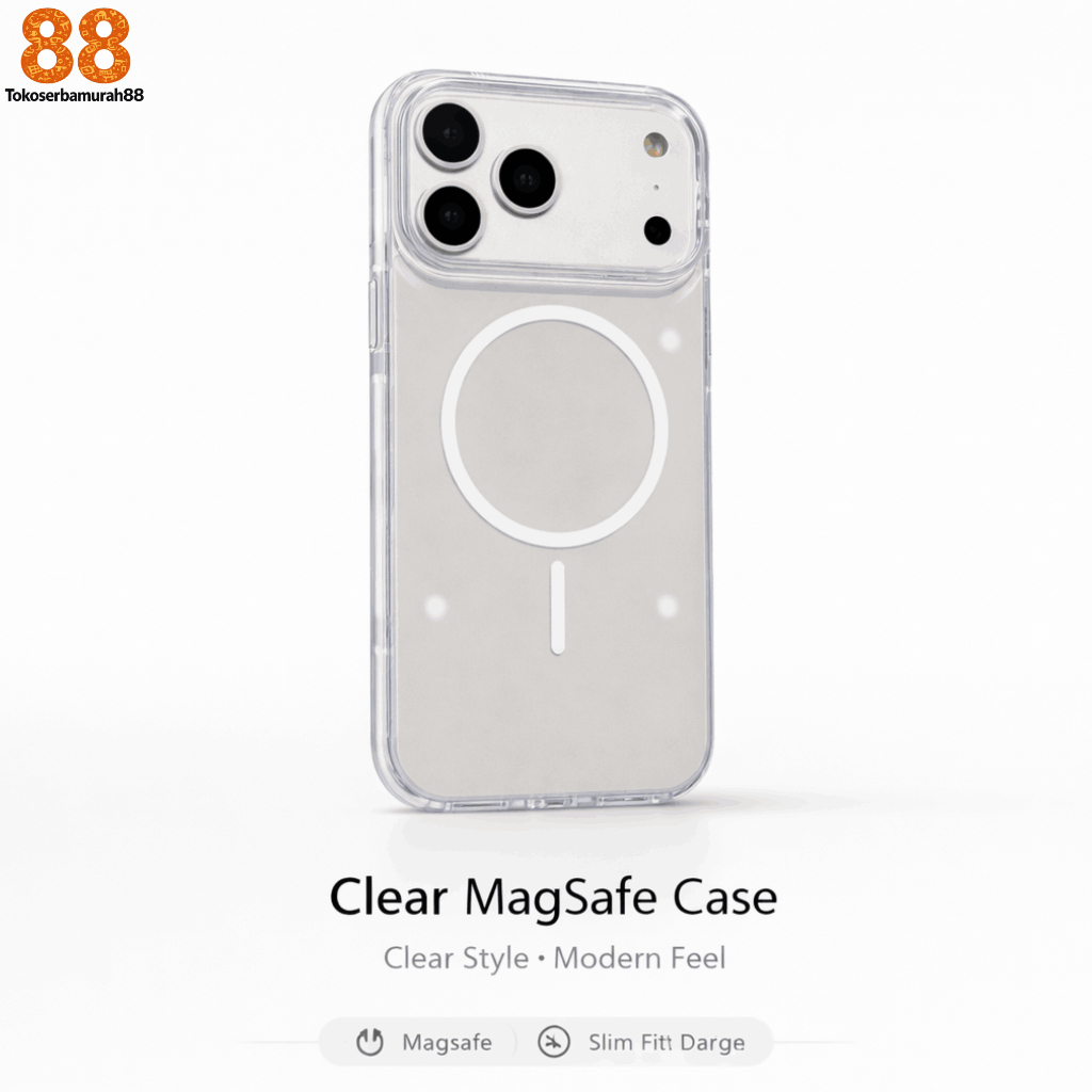 Myroots Clear Armor Case Untuk iPhone 17 Pro Max Series Anti Shock & Anti Yellow Casing MagSafe Tran