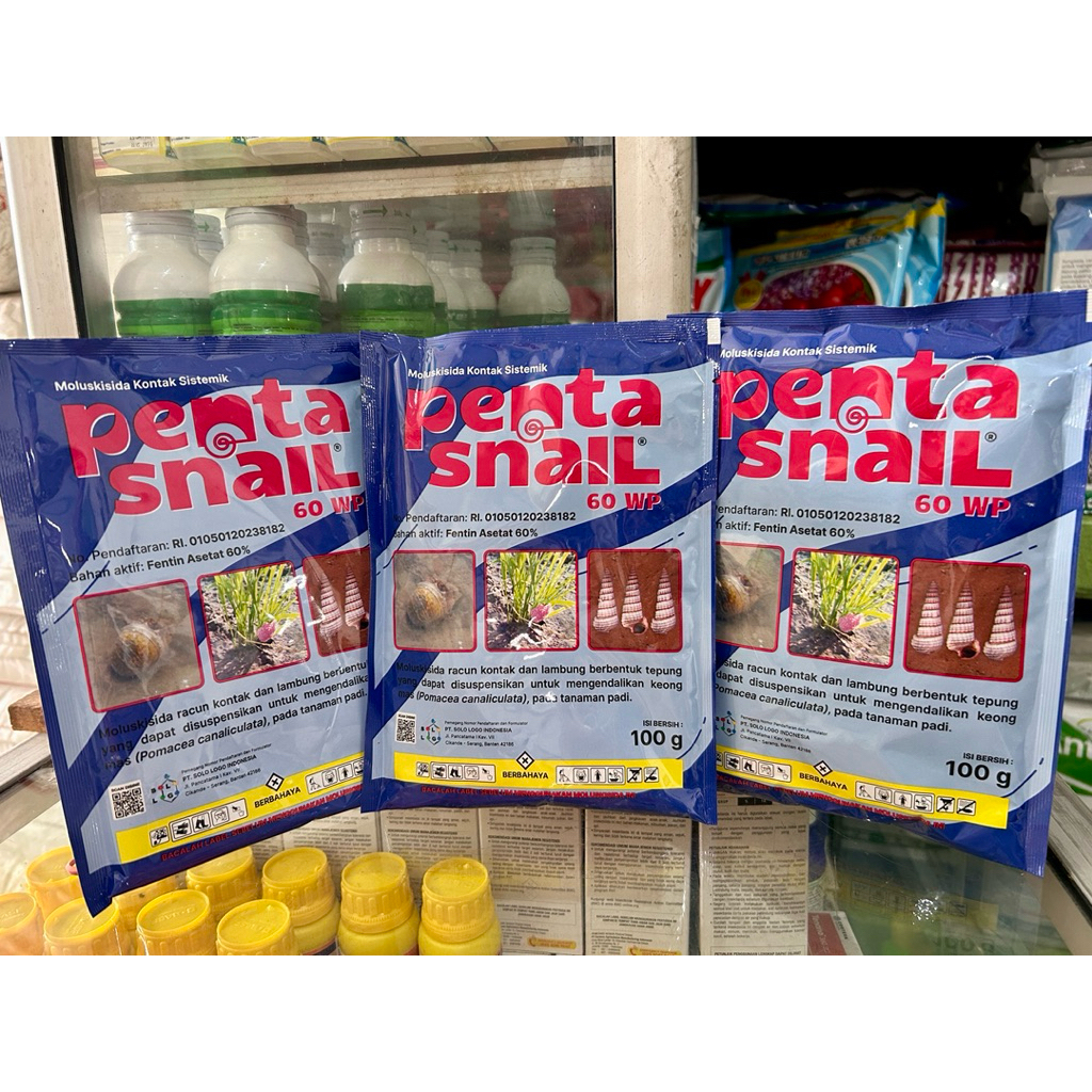 Penta Snail Moluskasida kontak dan sistemik obat keong untuk mengendalikan hama keong mas pada padi 