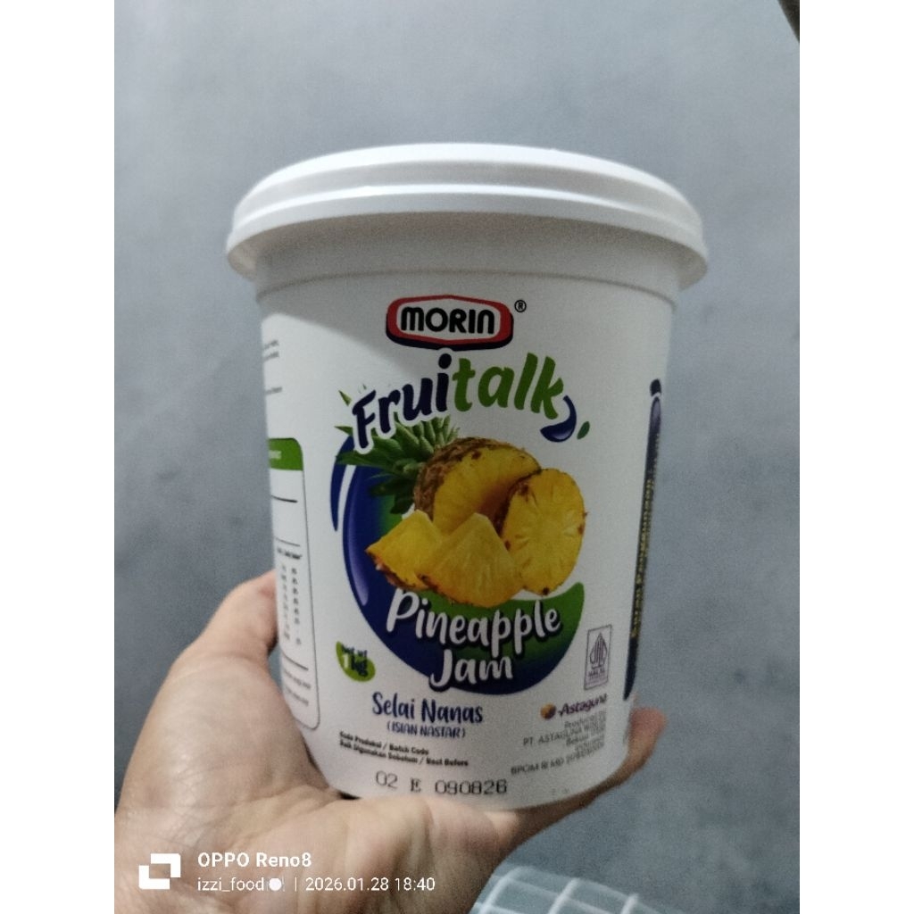 Selai Nanas Morin 1kg - Berkualitas Tinggi, Isian Nastar, Praktis