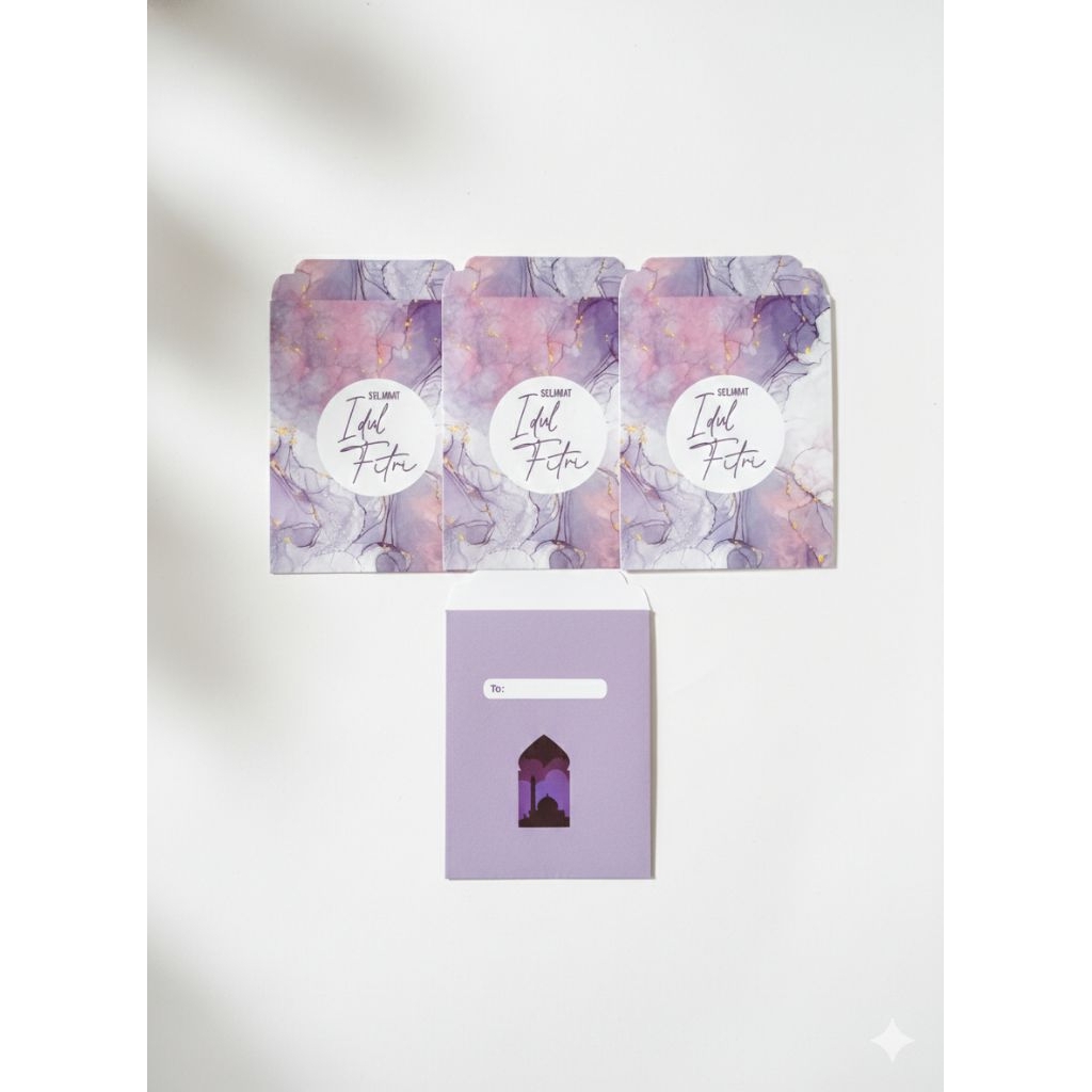 Amplop Angpau Lebaran Aesthetic Abstrak isi 10 pcs