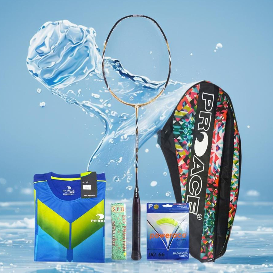 ProAce Sabre 28 Raket Badminonton Bonus Komplit Raket Pro Ace Sabre 28