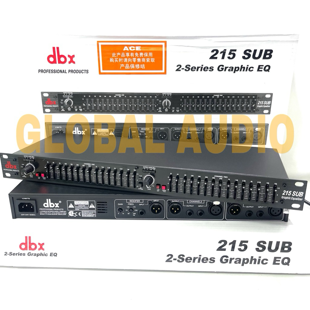 Equaliser DBX 215Sub & Equaliser DBX 215 EQ Garde A Equlisez Dbx215plus & Dbx215 Bagus Murah 2 pilih