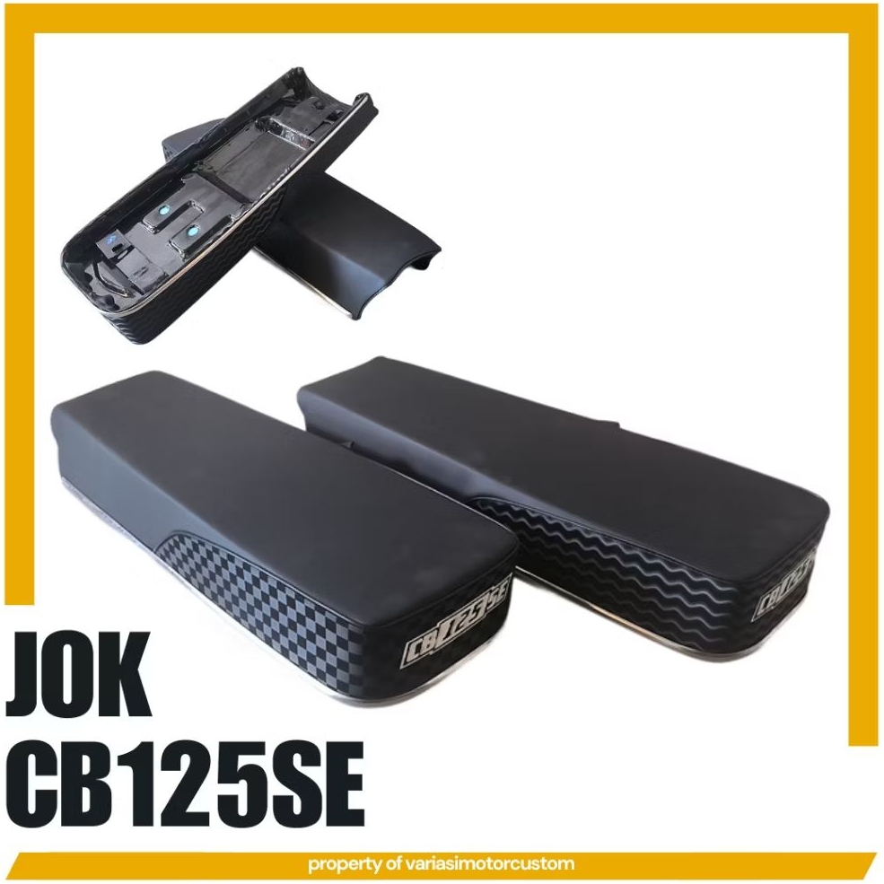 Jok CB 125 SE Downsize Motif Catur Gelombang Anti Gembos Motor Custom Classic Retro Japstyle Caferac