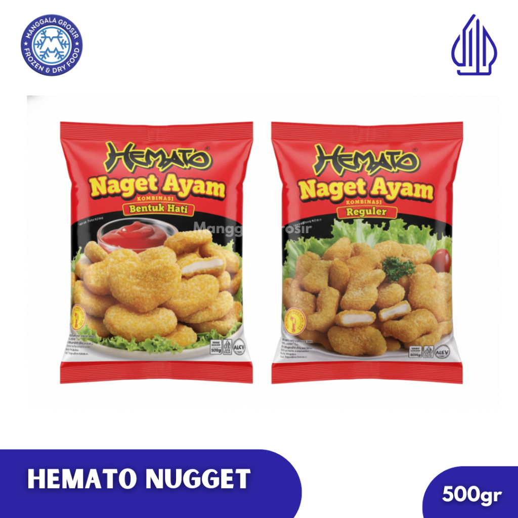 Hemato Chicken Nugget / Nugget Ayam / Naget Ayam Bentuk Hati / Love dan Kombinasi Hemato 500gr