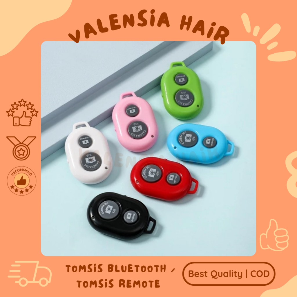 Tomsis Bluetooth / Tomsis Remote Kamera Selfie / Remote Bluetooth Shutter Kamera Android