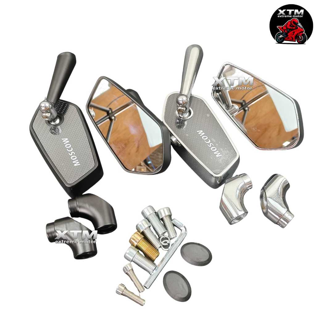 Spion Variasi HEXA MOSCOW Motif Carbon Universal Semua Motor