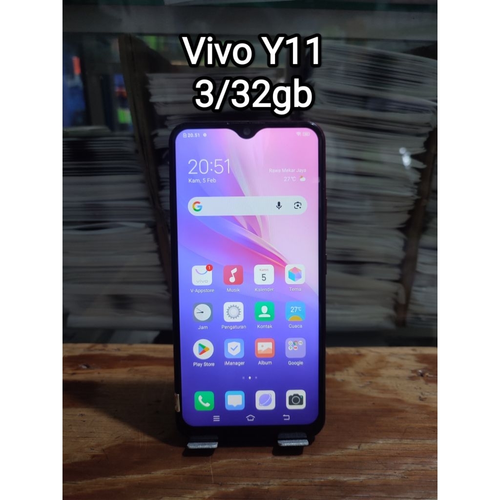 VIVO Y11 3/32 GB SECOND NORMAL SIAP PAKAI WI-FI ONLY