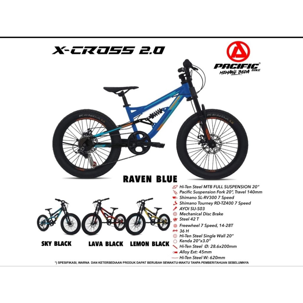 MTB 20 X-CROSS 2.0 PACIFIC 3.0