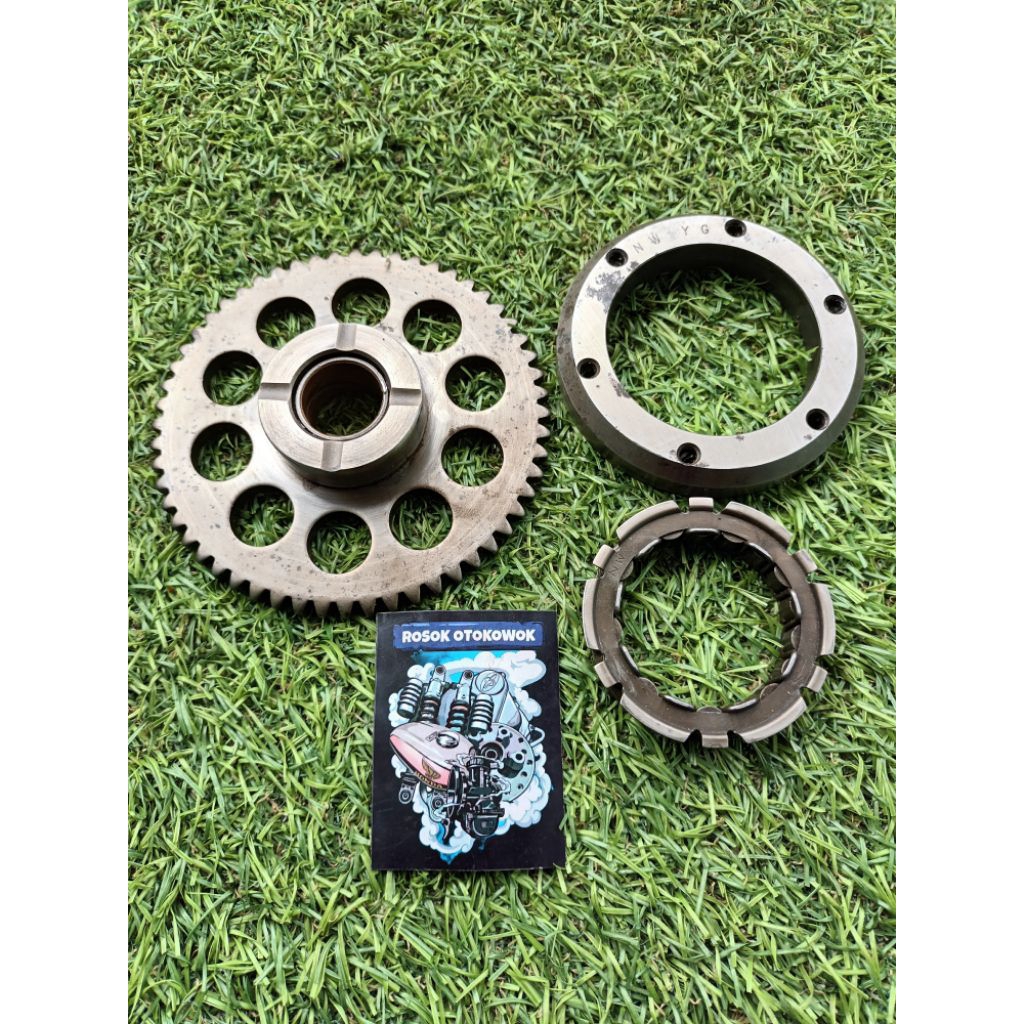 ONE WAY TIGER ATAU MEGAPRO SET GEAR PENGHANTAR BESAR TIGER ORIGINAL COPOTAN KELENGKAPAN DETAI ADA DI