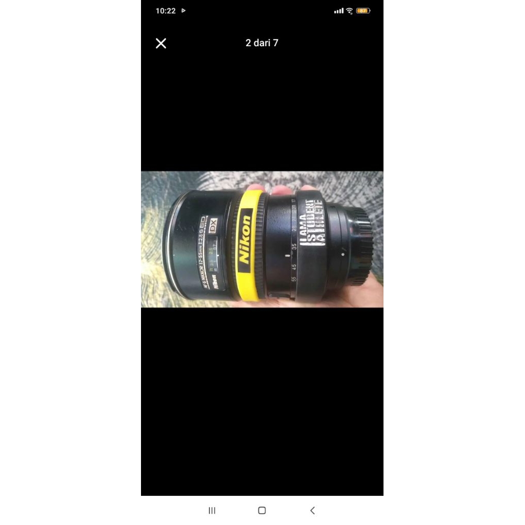 Lensa nikon 17-55mm f2.8 Apsc