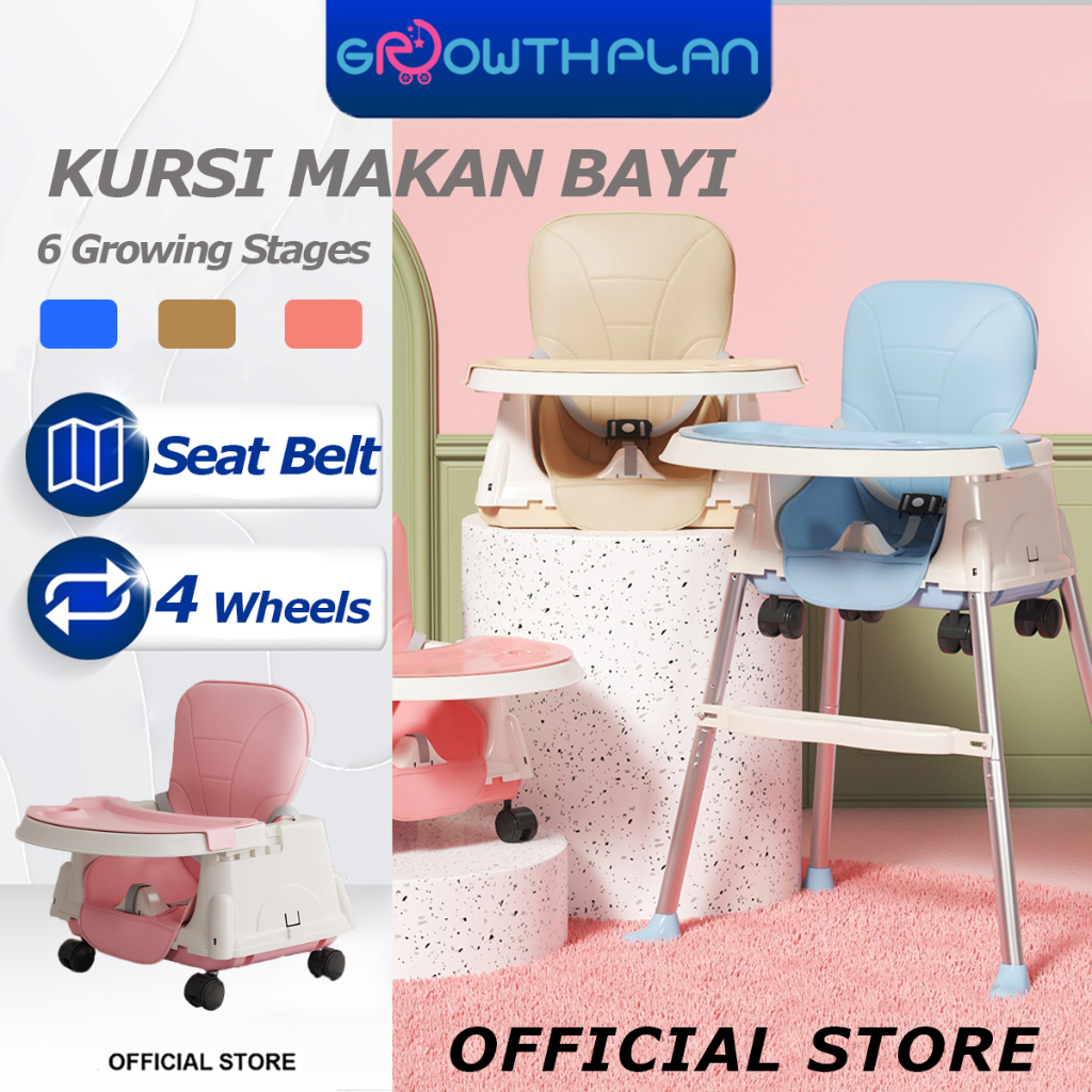 Kursi makan bayi multifungsi 6 in 1 meja makan makan bayi dan kursi kursi belajar anak-anak kursi ru