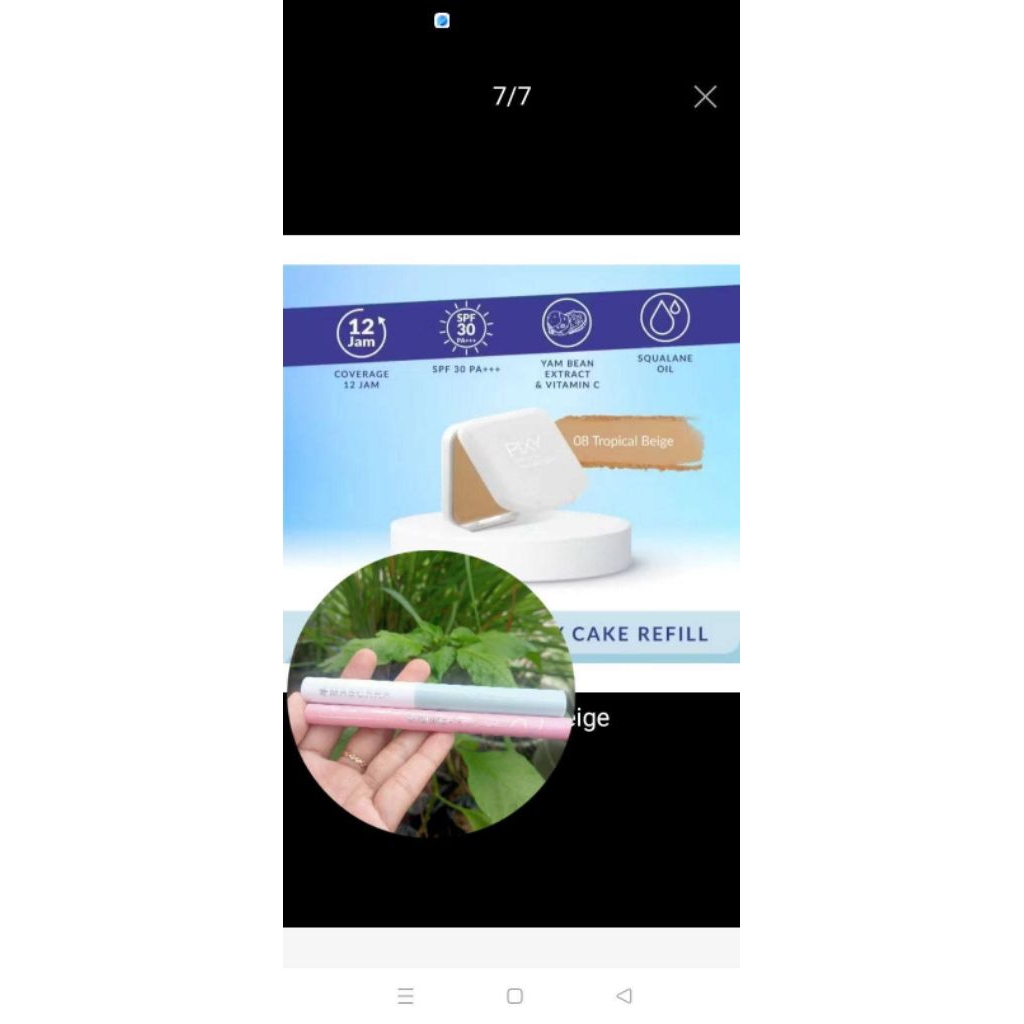 paket 3in1  bedak padat pixy/maskara/eyeliner