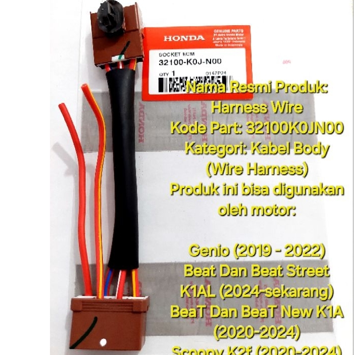 Soket Ecu Soket Ecm Genio Beat new