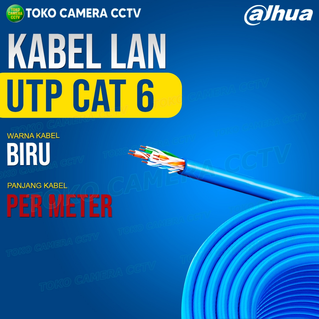 KABEL LAN UTP DAHUA CAT 6 ORIGINAL PER METER