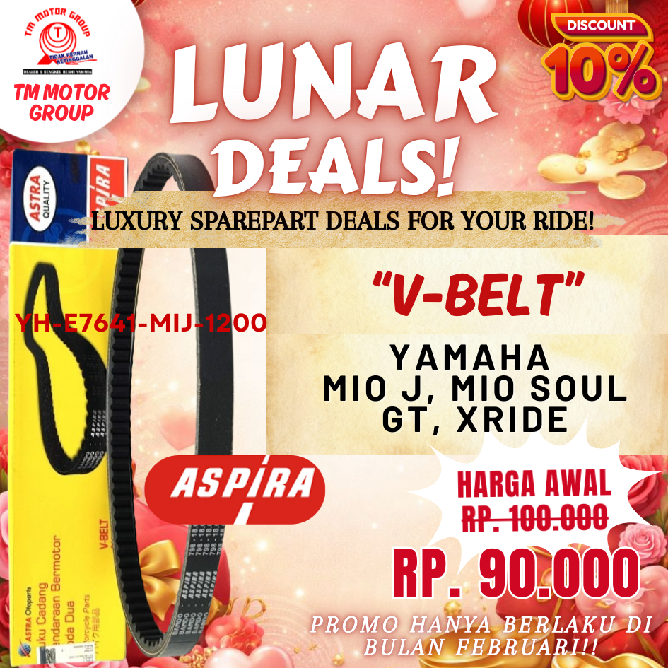V-BELT/VANBELT YAMAHA MIO J, MIO SOUL GT, XRIDE ORIGINAL ASPIRA