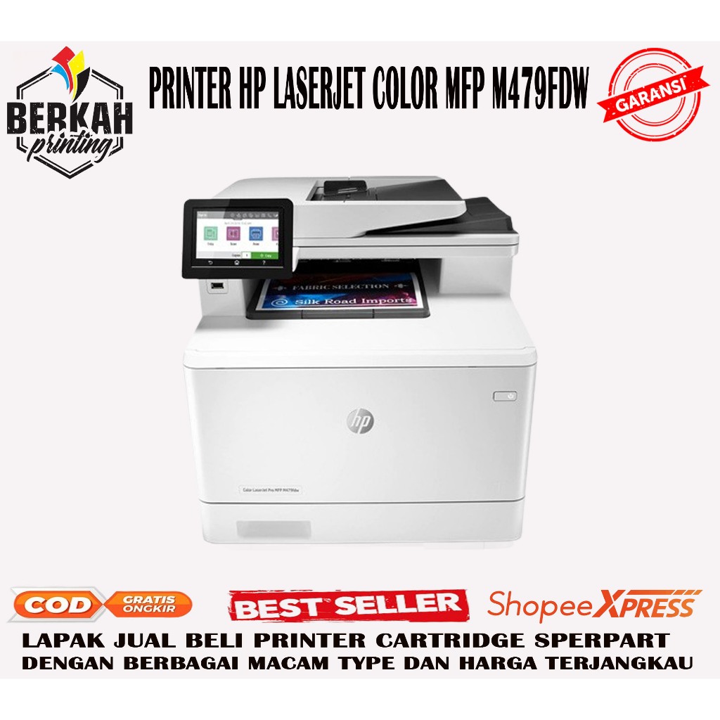 PRINTER HP COLOR LASERJET PRO MFP M479FDW FOTOCOPY COLOR SIAP PAKAI