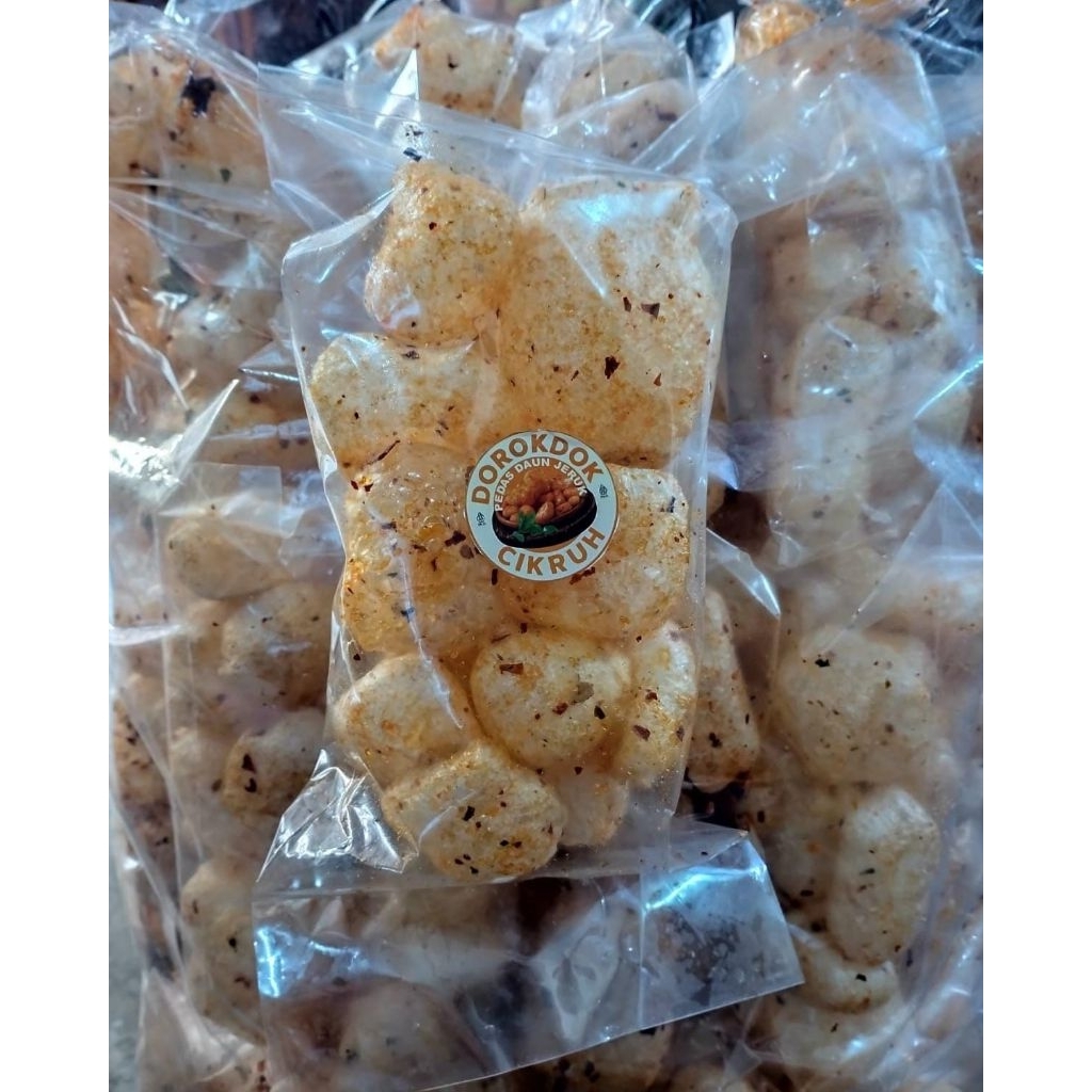 kerupuk dorokdok kulit|dorokdok ori gurih asin|kerupuk dorokdok