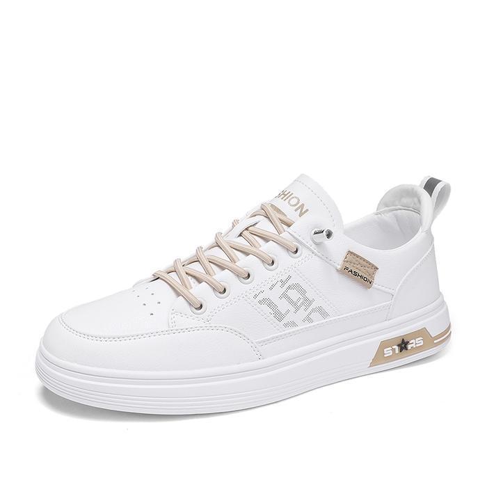 Eiger - Sepatu Sneakers Pria Sepatu Casual Cowok Bahan Kulit Sepatu Kerja Formal Kekinian Antiselip