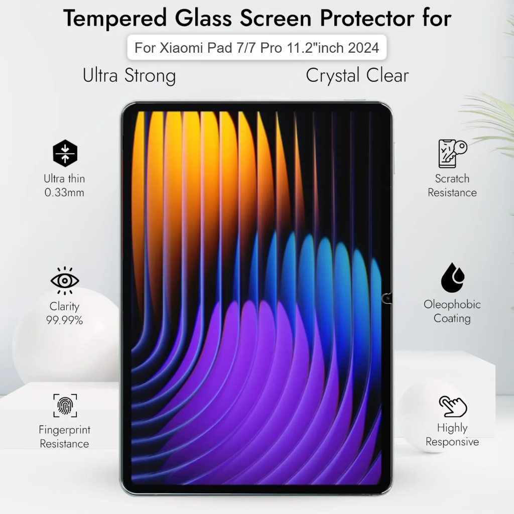 anti gores xiaomi pad 7 / anti gores xiaomi pad 7 pro / tempered glass xiaomi pad 7 / tempered glass