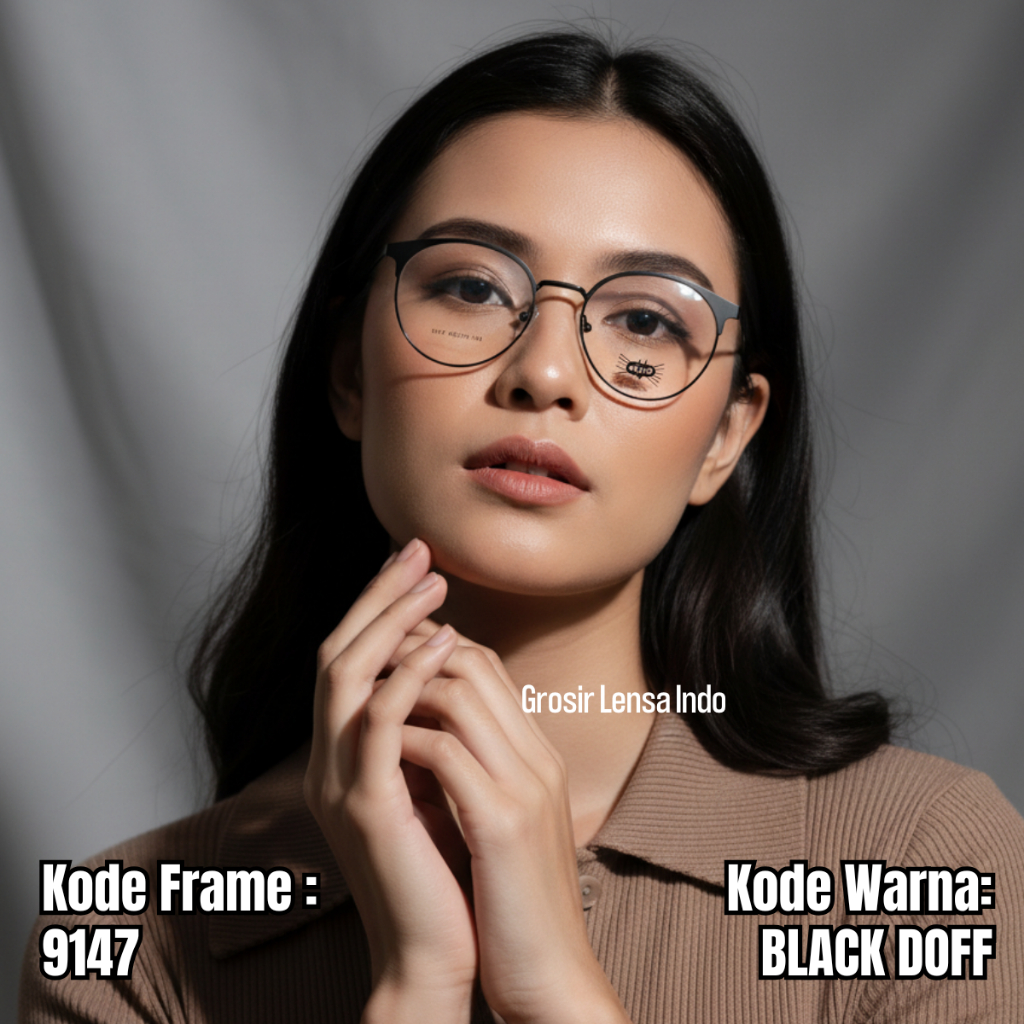 FRAME KACAMATA PRIA / WANITA ORIGINAL WICO 9147 Lebar Frame 130 Size 49 Bridge 18 Full Frame