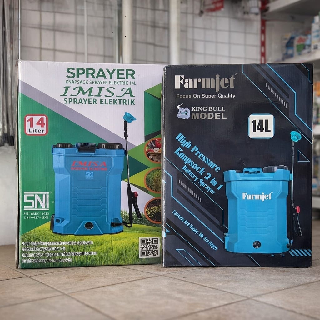 Sprayer IMISA Elektrik & Framjet Elektrik14 Liter / Alat Semprot Hama Elektrik IMISA 14 L & Farmjet 