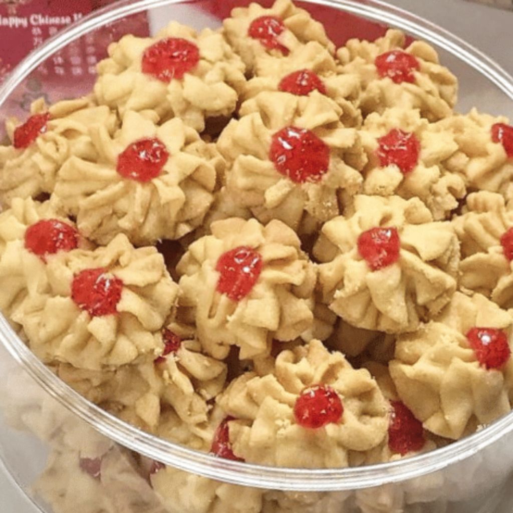 Kue Kering Semprit strawberry 1 kg Homemade