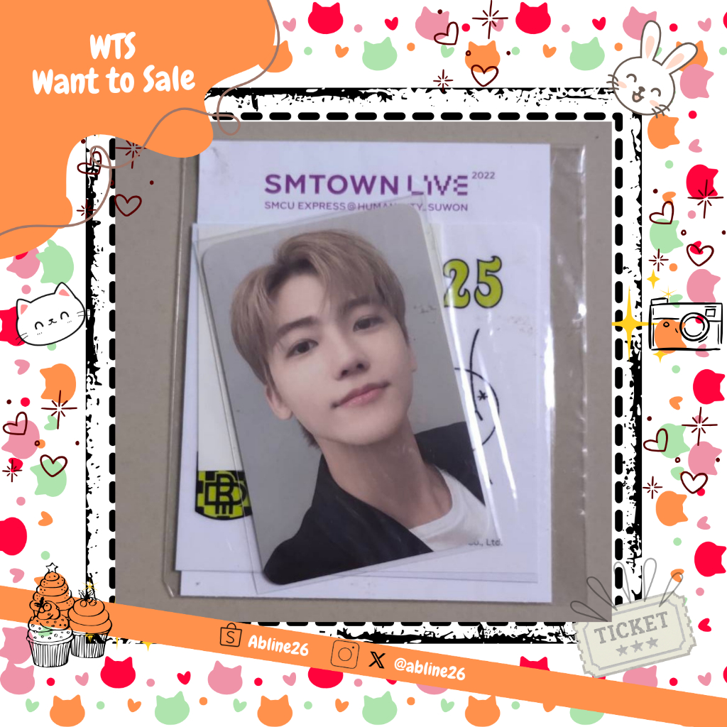 PC Official Jaemin SMTOWN LIVE 2022 : SMCU EXPRESS HUMAN CITY SUWON AR TATTOO STICKER SET