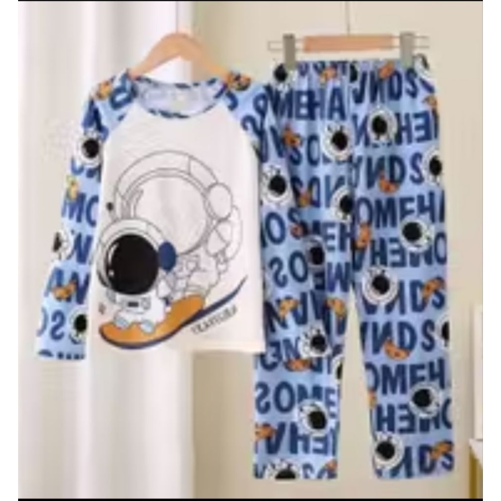 Piyama astronot anak baju tidur astronot anak import
