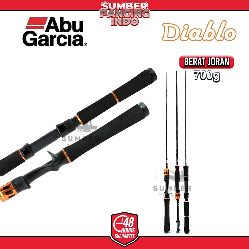 ABU GARCIA Joran Pancing DIABLO 150cm - 180cm Spinng & Baitcasting Hi-Carbon Blank 24Ton Super Light