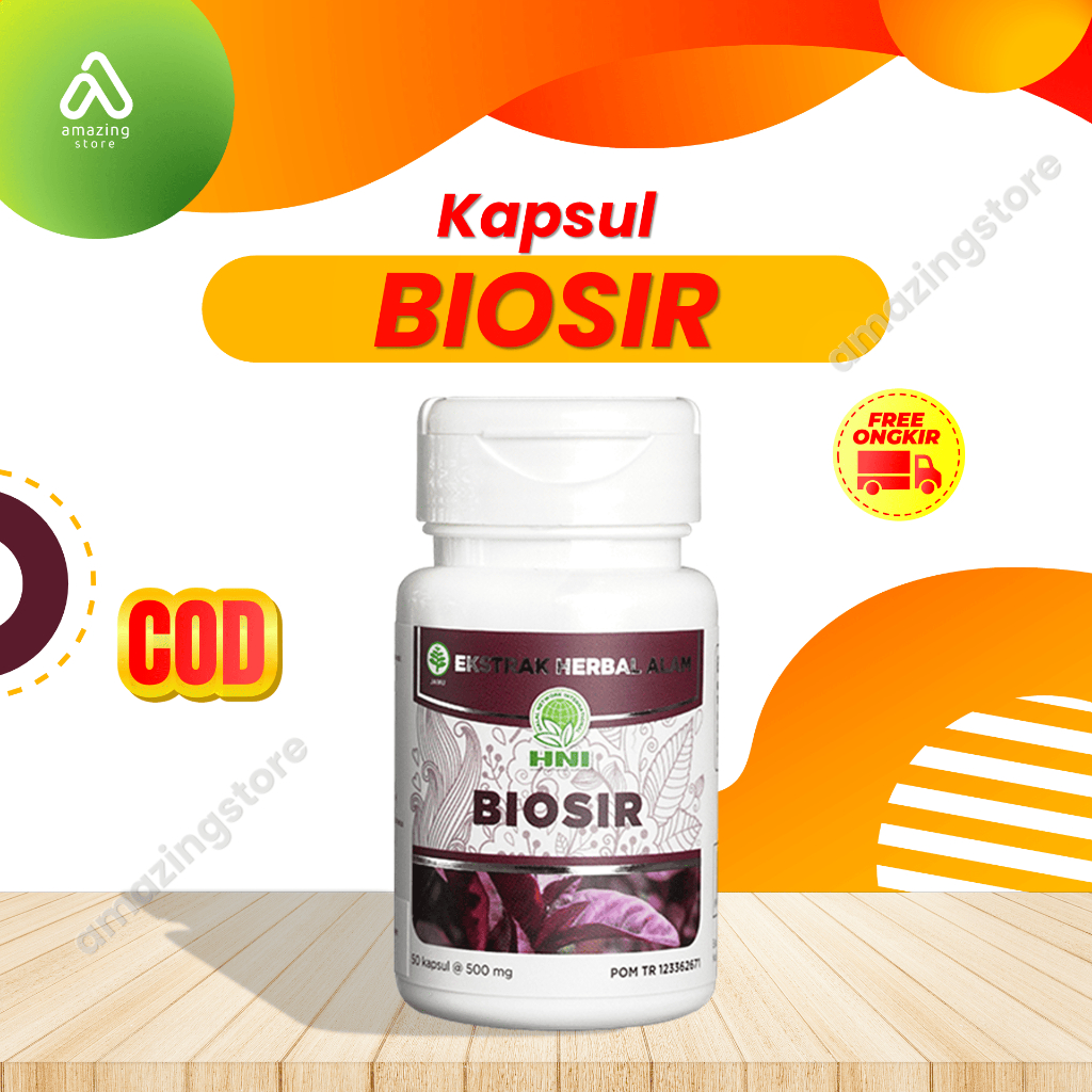 Biosir HNI HPAI Original Kapsul Pereda Wasir Ambeien Herbal BPOM Halal MUI