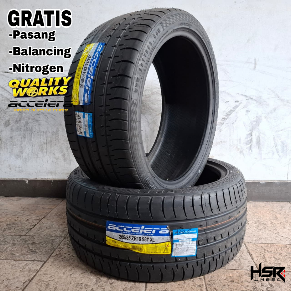 BAN MOBIL 265 35 R19 ACCELERA PHI - BAN MOBIL BMW CIVIC MERCY 265/35 RING 19 TUBLLES